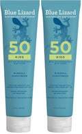 Blue Lizard Kids Mineral SPF 50 Sunscreen Lotion 100% Mineral Children’s Sunscreen Water-Resistant Formula Paraben-Free Fragrance-Free 5 fl oz (Pack of 2)