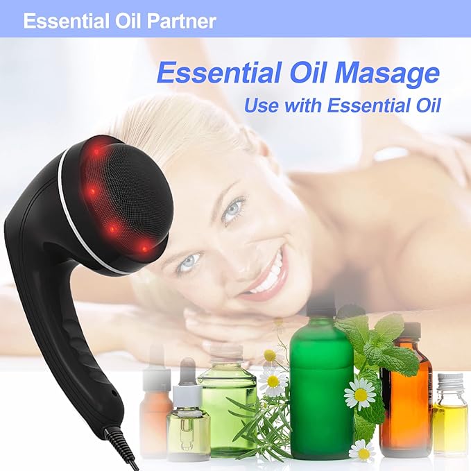 Cellulite Massager with 8 Interchangeable Heads Body Sculpting Machine for Lymphatic Drainage and Vibrating Fat Cellulite Remover Portable and Easy to Use for Men and Women at Home
