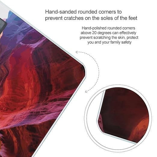 Colored Canyon Scale for Body Weight Sturdy Tempered Glass Weighing Scales with LCD Display Accurate Digital Bathroom Scale Convenient Body Fat Smart Scales Easy Read