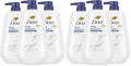 Dove Body Wash with Pump Deep Moisture for 24hr Lotion-Soft Skin Moisture Moisturizing Skin Cleanser with No Sulfates No Parabens(Pack of 6)
