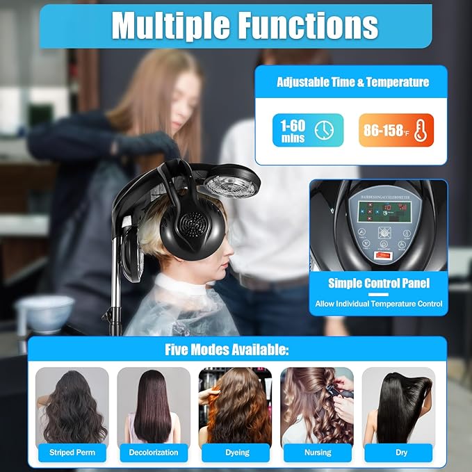 Infrared Hair Color Processor Salon Beauty Barber Shop Hair Dryer Professional