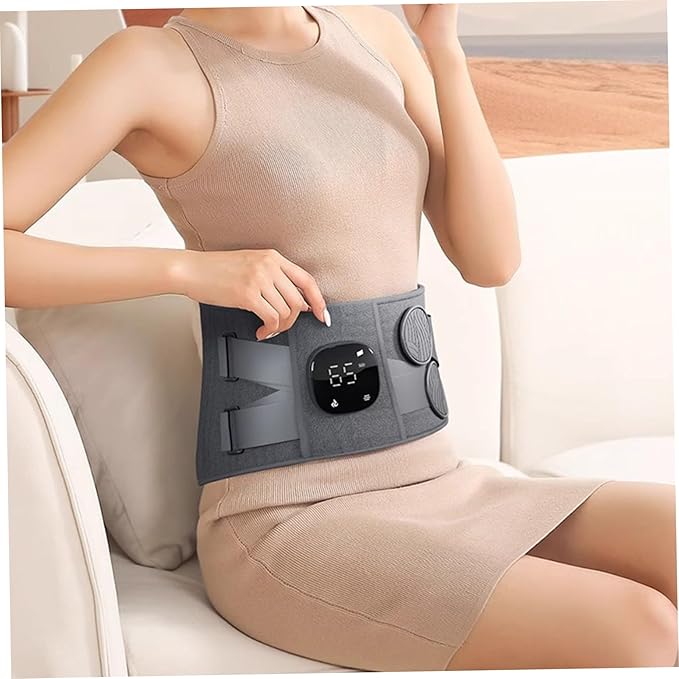 Cordless Heating Pad for Back Pain Relief Lumbar Back Massager Belt with Heat Rechargeable Warmer Back Support Brace for Back Cramps Waist LumbarHeating/5780