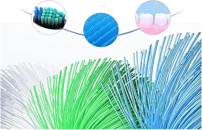 Replacement Brush HeadsCompatible for Seago Electric Toothbrushes E1-9/SG2303/SG575 Vacuum Packing(5black5white)