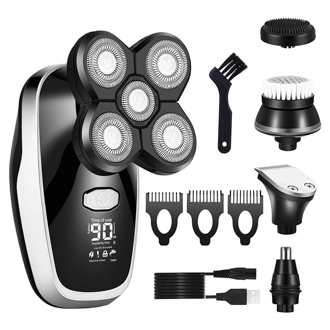 Electric Razor for Men All in one wet dry grooming electric shaver digital display hair trimmer beard electric razor men facial&ampbody shaving machine