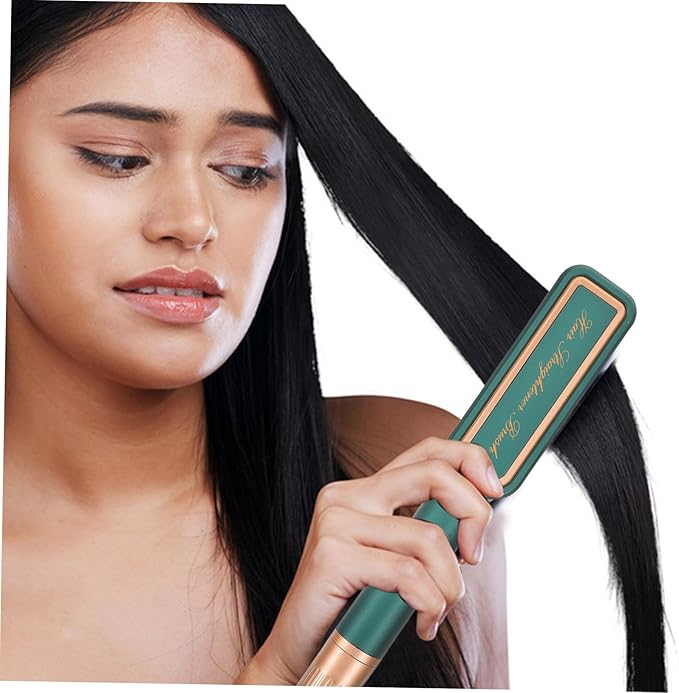Vaguelly Hair Straightener Tool Women Portable Hair Straightener Brush for Women Ceramic Flat Iron
