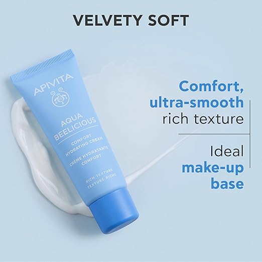 Apivita Aqua Beelicious Comfort Hydrating Cream | Hydrates &amp Nourishes with Honey Ceramides &amp Flowers 40 mL / 1.35 oz