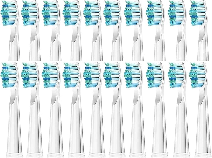 20/30 Pcs Toothbrush Heads Compatible for FW/SG 507/508/515/551/917/959(Whtie 20)