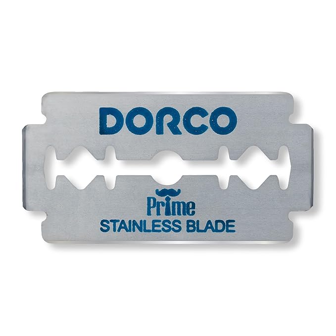 Dorco STP301 Prime Platinum Extra Double Edge Razor Blades 200 Count Premium Stainless Steel Shaving Blades Super Sharp for Smooth Precise Shave Stocking Stuffers