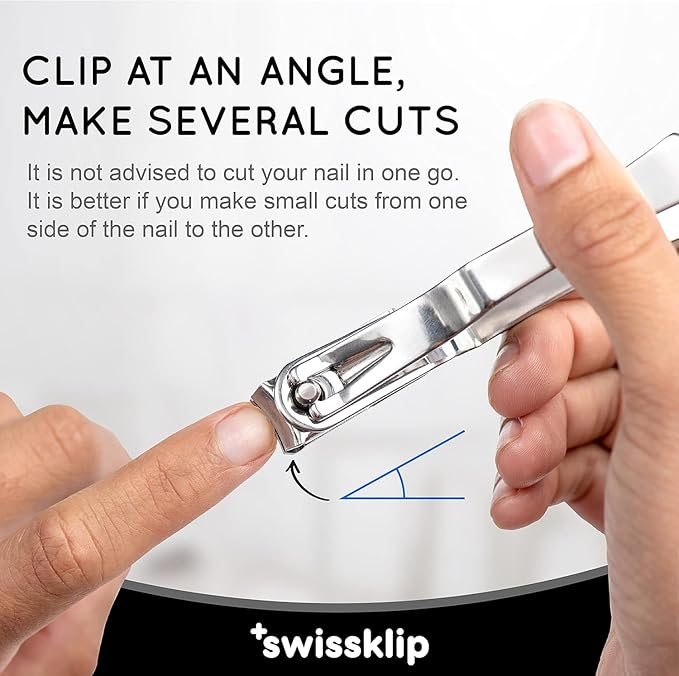 Swissklip Nose Hair Trimmer for Men I Manual Nose Hair Trimmer for Women I Professional Nail Clippers for Ingrown Toenail I Nail Clippers for Men I Well Suited as Finger Nail Clippers Adult
