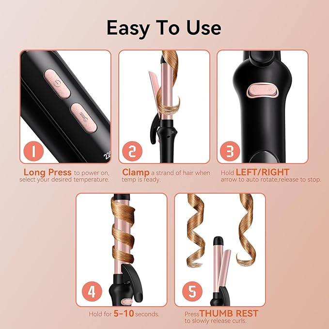 Travel Curling Iron 5 Adjustable Temp 1 Inch Mini Curling Iron Travel Size with LED Display Ceramic Mini Hair Curler with Keratin and Argan Oil Infuse Dual Voltage