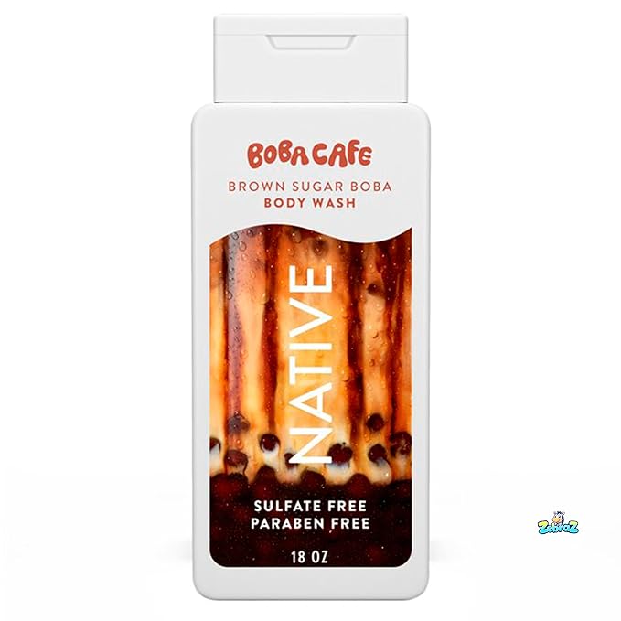 Native Body Wash Limited Edition Brown Sugar Boba Sulfate Free Body Wash for Women &amp Men Boba Café 18 fl - Pack Of 02