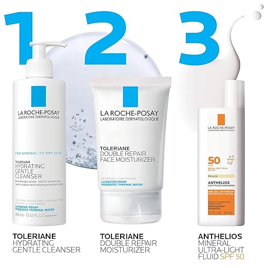 La Roche-Posay Anthelios Sunscreen SPF 40 Ultra-Light Fluid Broad Spectrum SPF 40 Face Sunscreen with Titanium Dioxide Mineral Lightweight &amp Fast-Absorbing Oil-Free Matte Finish