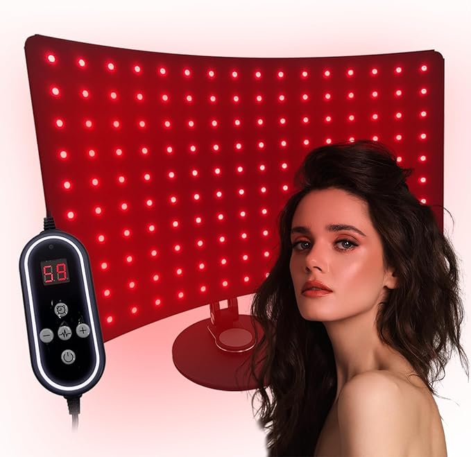 Red Light Therapy for Body Infrared Light Therapy Lamp with Stand Portable 660nm 850nm Red Light Therapy for Face Body Back Home Heating Red Light Therapy for Women Men