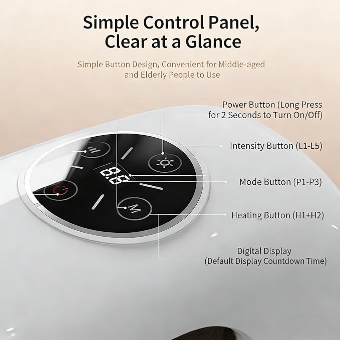 Hand Massager – Cordless Electric Hand Massager with Heating and Compression Functions for Both Men and Women