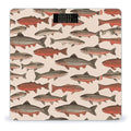 Salmon Scale for Body Weight Anti-Slip Sturdy Tempered Glass Weighing Machine Highly Digital Accurate Bright LCD Bathroom Scale for Household Gift