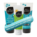 All Good Sport Mineral Sunscreen &amp Aloe Gel Bundle - UVA/UVB Broad Spectrum SPF 30+ Water Resistant - Includes (2) SPF 30 Sport Sunscreen and (1) Aloe Gel