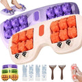Portable Dual Foot Massage Roller Foot Roller Massager Plantar Fasciitis Relief Tool Deep Tissue Muscle Pressure Point Massage Roller 360° Acupressure Nubs for Home Office Or Travel (2pcs-B)