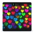 Rainbow Hearts Weight Scale Digital Electronic Scales Bathroom Scale Larg LCD Backlight Display High Precision MeasurementsTempered Glass