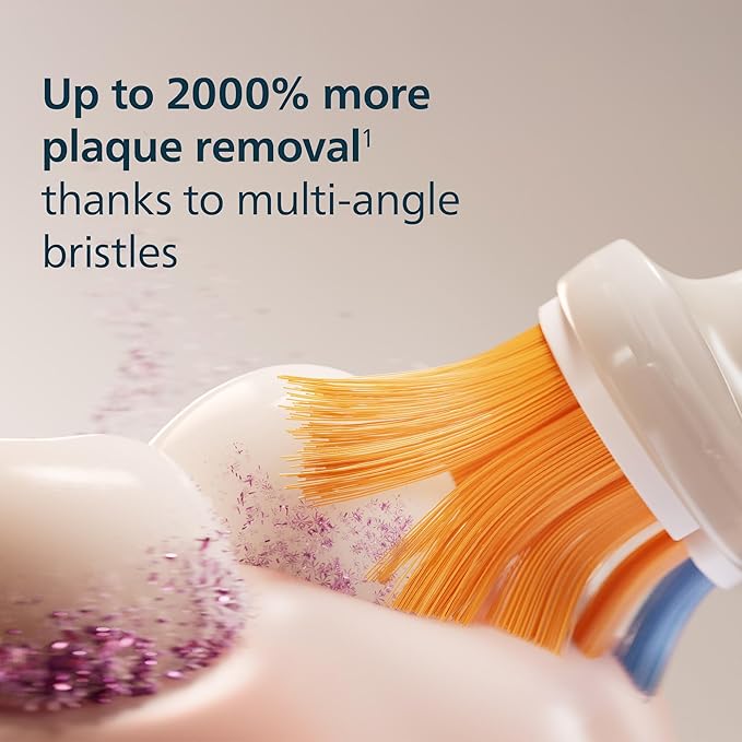 Philips Sonicare A3 All-in-One - Genuine Replacement Electric Toothbrush Heads White 4 Pack One Year Supply HX9094/65