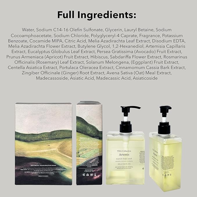 Artemis Body Care Set | Herbal Scented Body Wash &amp Moisturizing Cream | Nourishing Duo for Daily Use | 2-Piece Gift Set