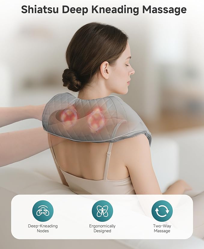 Snailax Back Massager and Neck Massager Bundle