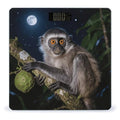Peruvian Night Monkey Scale for Body Weight Sturdy Tempered Glass Weighing Scales with LCD Display Accurate Digital Bathroom Scale Convenient Body Fat Smart Scales Easy Read