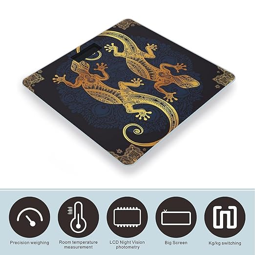 Gecko Lizards Scale for Body Weight Digital Bathroom Scale Precision Smart Weighing Scales with Clear LED Display Accurate High Precision Scales Weighing Machine