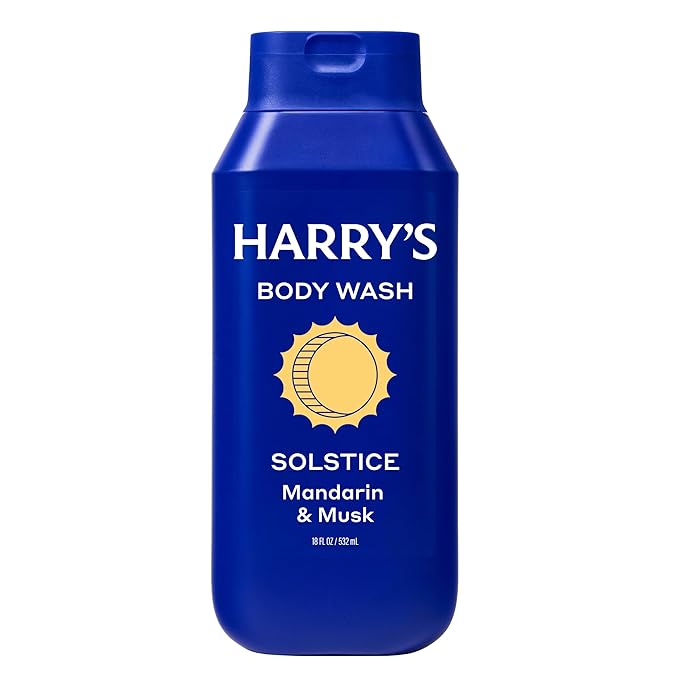 Harry's Men's Body Wash - Solstice Scent - (3 Pack) 18 fl oz - Shower Gel for Men - No Parabens Sulfates or Dyes