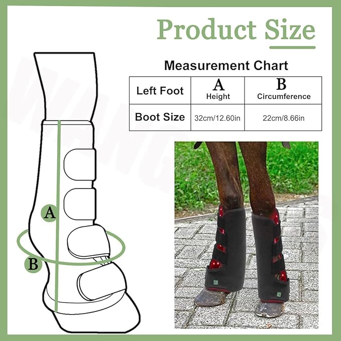 Red Light Therapy Device for Horse Leg Pain | Near Infrared Therapy Wrap for Horses | Alleviate Pain from Exercise ()