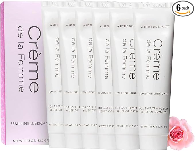Crème De La Femme Daily Vaginal Moisturizing Cream for Long-Lasting Relief from Feminine Dryness Chemical &amp Hormone Free Fragrance-Free Also a Hydrating Intimate Lubricant for Men and Women – 6