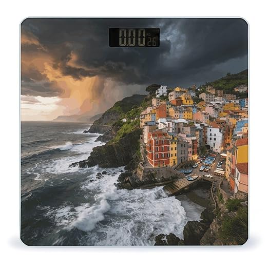 Cudillero Smart Scale for Body Weight Digital Bathroom Scale Toughened Glass Weight Scale with Large LCD Backlight Display High Precision Scales Weighing Machine