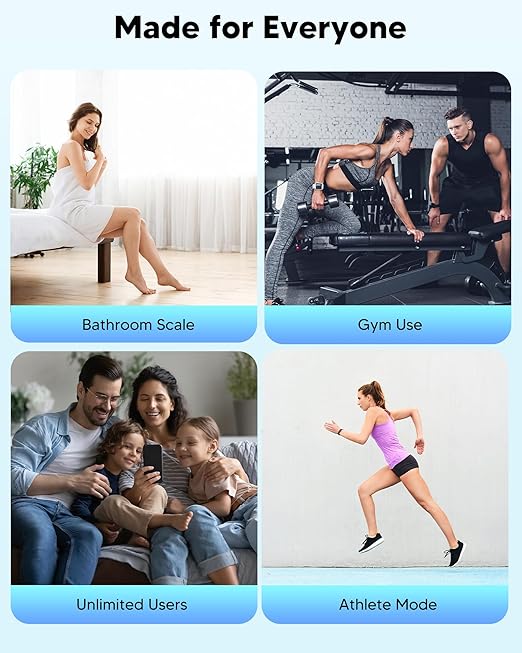 arboleaf Smart Scale and Tape Measure Body Fat Measuring Tape and Smart Scale for Body Weight Digital Bluetooth Weighing Machine Circumference Analyzer App Sync 400lbs 11