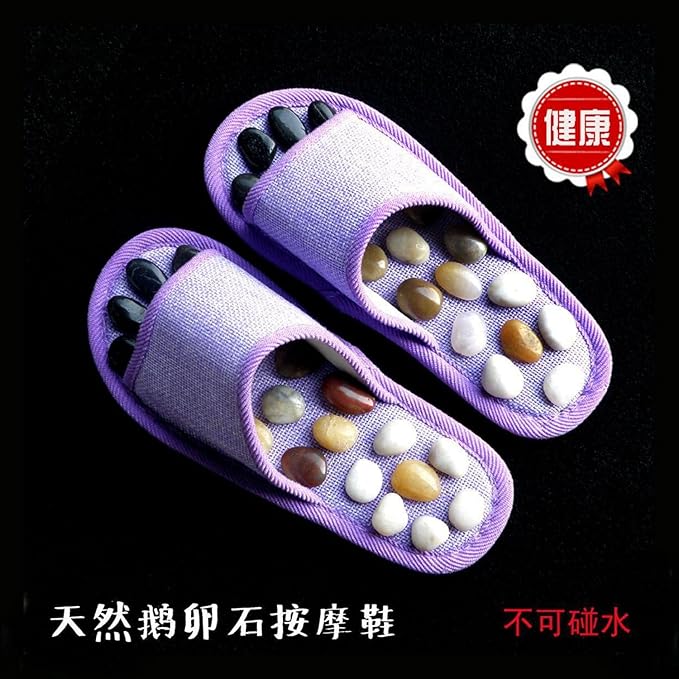 天然鹅卵石按摩拖鞋老人足底按摩家居按摩鞋鞋 HomeOffice Body Electric Massagers