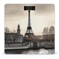 Travel Paris Bathroom Scale Ultra-Bright Liquid Crystal Screen Weight Scale Accurate Bathroom Body Scales for Body Weight Bathroom Pet Home Bedroom Gift-Giving