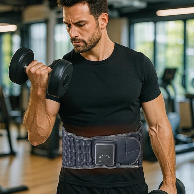 Smart Control Temperature with Traction Belt Massager Inflatable Back Massager for Pain Lower Back Heat Charger Type-C Waist