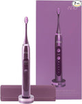 ARU Sonic Toothbrush Starter Kit with Customizable Modes and 2 Minute Timer ADA-Approved Electric Toothbrush for Adults Soft Toothbrush for Gums 45+ Days Battery Travel Case Amethyst Purple