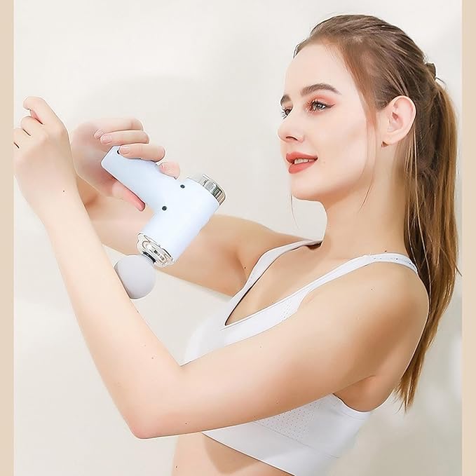 Handheld Back Massager Cordless Body Massager Powerful Massage Device Muscle Relaxation Tool Portable Lightweight Rechargeable Muscle Relaxation Gift