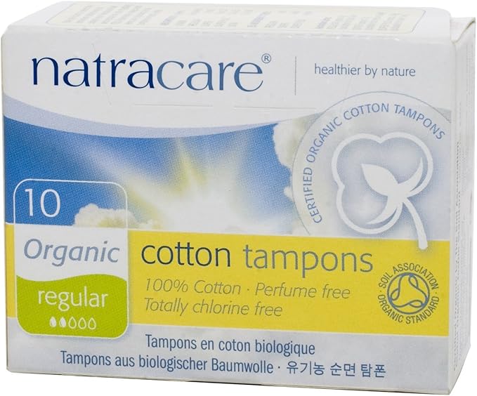 Natracare Tampons Regular 10CT- 8 Pack (80 Total)