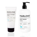 MARLOWE. Men's Body Wash &amp Face Cleanser Bundle – Refreshing Wash with Natural Extracts + Purifying Daily Cleanser