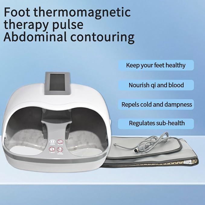 Terahertz Foot Massager Health Physiotherapy Instrument Magnetic Pulse Measuring Health Quantum Instrument with Belly Belt Work from Home Essentials