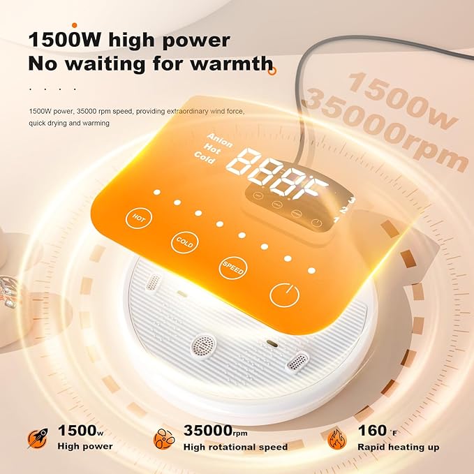 Full Body Dryer for Bathroom Feet Touch Panel Body Dryer After Shower Machine Can Reach to 160 ℉ Adjustable Temperature Waterproof Heater Blow for Home Bathroom Hotel