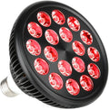 Red Therapy Light lamp 54 W 18 LED with Light Socket Dual Chips Red 660 and Near Infrared 850nm Bulbs