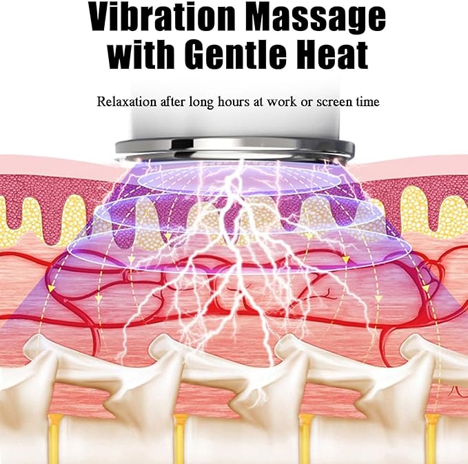 2025 Magic Pro 2.0 Neck Massager with Heat Smart Electric Massager – 6 Modes &amp 14 Intensity Levels Cordless Vibration Device DesignRelaxation and Relief