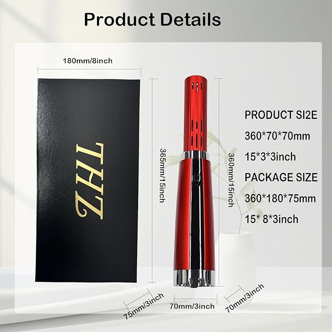 11.0 Pro Terahertz (THZ) Energy Blow Wand | Electric Massage Device | Quantum Wellness Tool | Body &amp Water Revitalizer | High-Frequency Warm Air Wand | U.S. Plug