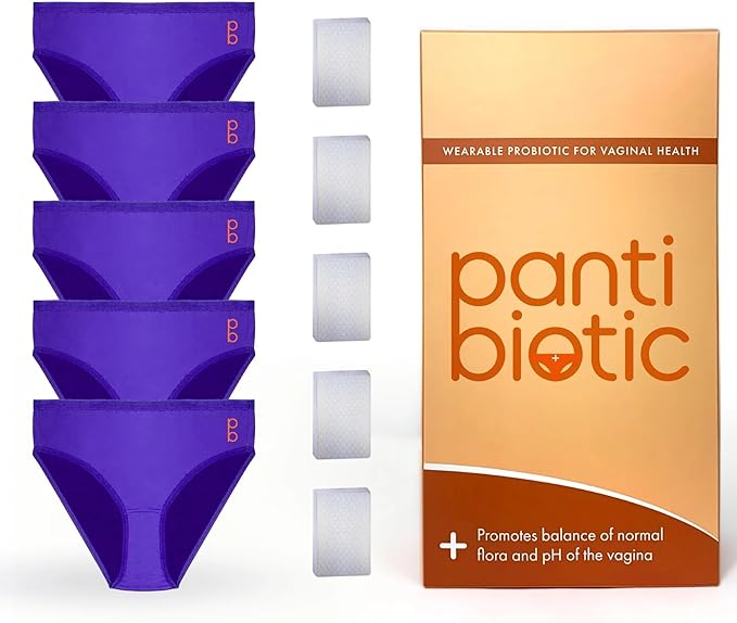Wearable Vaginal Health Probiotics - Lactobacillus Vaginal Probiotic for Women - 5-Day Supply with Wearable Panty