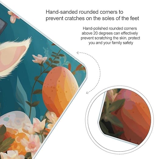 Cute Easter Bunny Scale for Body Weight Smart Scales Digital Bathroom Scale High Precision Weighing Scales with Large Display Weighing Machine for People