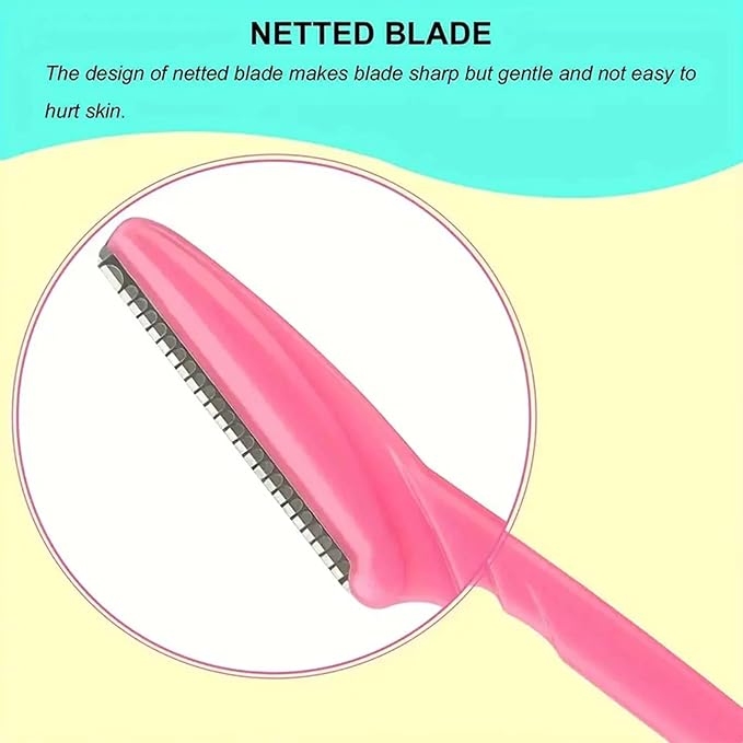 40 Pcs Disposable Eyebrow &amp Facial Razors for Women and Men Stainless Steel Precision Blades with Protective Cover Hair Removal &amp Grooming Tool Set