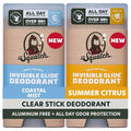 Dr. Squatch Invisible Glide Natural Men’s Deodorant – Smooth Glide No Stains – Aluminum Free Deodorant Men – Safe for Sensitive Skin – Coastal Mist + Summer Citrus 2.65oz (2-Pack)