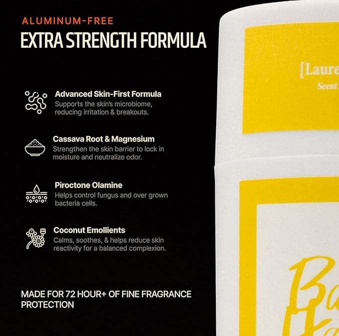 Aluminum Free Deodorant | Extra Strength 72 Hour Protection for Women &amp Men | With Natural Extracts Skincare &amp Antimicrobial Enzymes (Bergamot Coconut Teakwood)