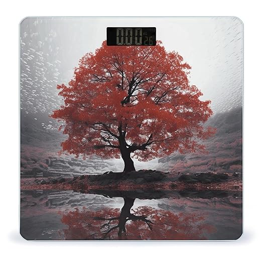 Red Tree Smart Scale for Body Weight Accurate Bathroom Scale with LED Display Digital Weight Scales Weighing Machine High Precision Scales for Bath Home